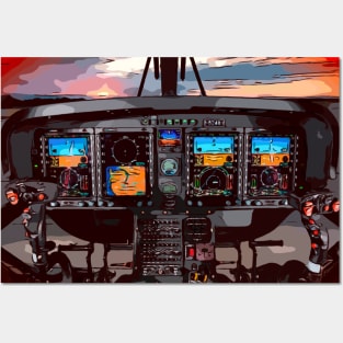 Aviation cockpit Posters and Art
